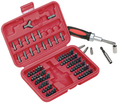 PG183 - 90-PC MASTER BIT SET WITH RATCHETING REVERSIBLE SCREWDRIVER