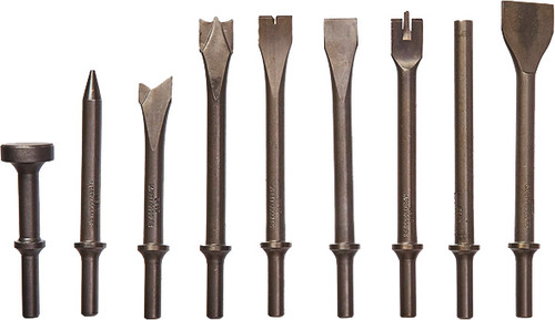 PG93 - 9 PIECE ALL PURPOSE AIR HAMMER CHISEL SET