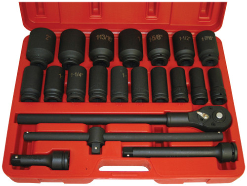 PG133 - 3/4" DR 22 PC DEEP IMPACT SOCKET SET