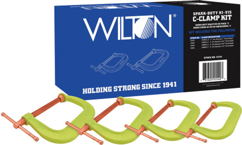 PG278 - SPARK-DUTY 400CS HI-VIS C-CLAMP KIT, 2", 4", 6", 8" CAPACITIES