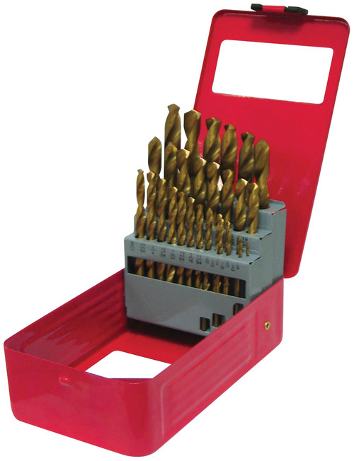PG111 - 29PC HSS DRILL BIT SET - TITANIUM