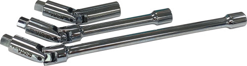 3-PC 3/8" DRIVE LOCKING UNIVERSAL EXTENSION SET: 4", 7", 11"