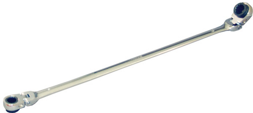 PG155 - CLÉ À CLIQUET RÉVERSIBLE À DOUBLE BOÎTE XL AVEC TÊTE FLEXIBLE, CANNELURE UNIVERSELLE, 8 MM X 10 MM