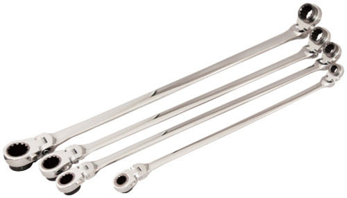 PG160 - 4 PC XL DBL BOX REV. FLEX RATCH. SAE WR SET, 6/16"