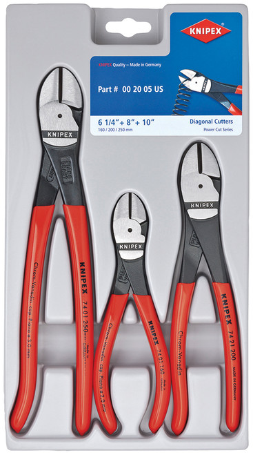 PG182 - KNI002005US 3 PC DIAGONAL CUTTERS SET
