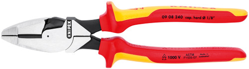 High Leverage Lineman's Pliers New England Head-1,000V Insulated - 09 08 240 SBA