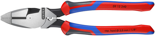 Pinces de lineman à fort effet de levier New England Comfort Grip avec Tape Puller & Crimper - 09 12 240 SBA