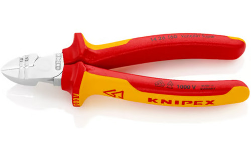 Diagonal Cutting Pliers w/ Stripper-1,000V Insulated 13, 15 AWG