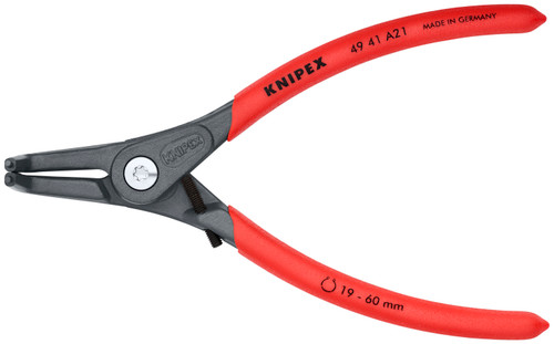 Pince Circlip de précision externe à 90° inclinée avec limiteur avec ouverture réglable - 49 41 A21