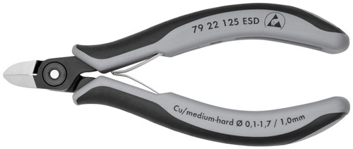 Precision Electronics Diagonal Cutters-ESD-Comfort Grip - 79 22 125 ESD