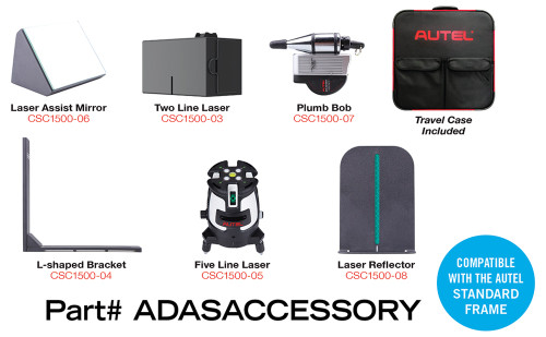 PG31 - ACCESSOIRES DU SYSTÈME DE MESURE LASER ADAS DE 6 PIÈCES