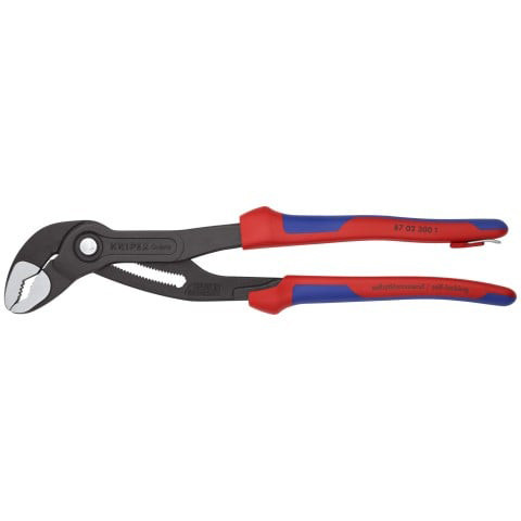 Cobra® High-Tech Water Pump Pliers-Comfort Grip-Tethered Attachment - 87 02 300 T BKA