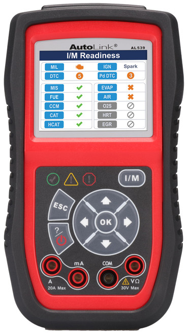 PG45 - AUTOLINK AL539 – ENGINE CODE READER & ELECTRICAL TEST TOOL / CAN OBDII