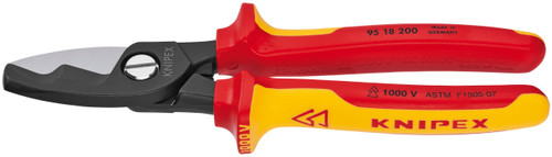Cable Shears w/Twin Cutting Edge-1,000V Insulated - 95 18 200 SBA