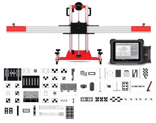 PG43 - ENSEMBLE DE CALIBRATION FINAL ADAS TOUS SYSTÈMES 2.0 AVEC TABLETTE MS909 ET CADRE STATIONNAIRE STANDARD