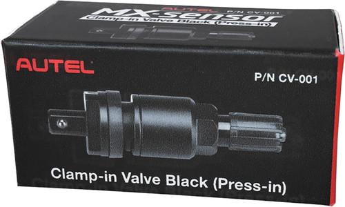 PG49 - Tige de soupape à pression en métal noir MX-SENSOR pour 1 capteur