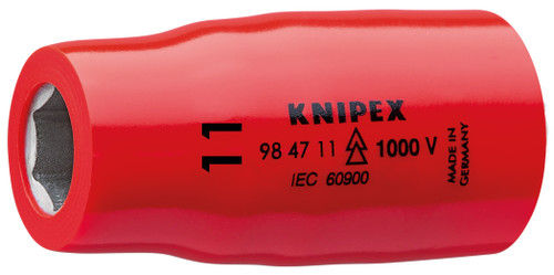 Hex Socket, 1/2"-1,000V Insulated 11 mm