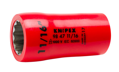 Hex Socket, 1/2"-1,000V Insulated 11/16"