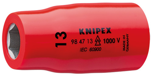 Hex Socket, 1/2"-1,000V Insulated 13 mm