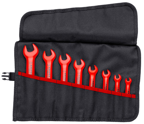 8 Pc Open End Wrench Set-SAE-1,000V Insulated
