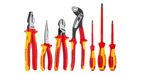 7 Pc Pliers/Screwdriver Tool Set, 1000V, Nylon Pouch - 9K 98 98 27 US