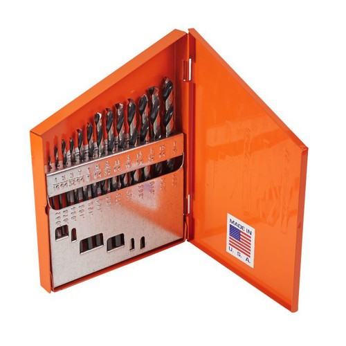 KnKut 13 Piece Jobber Longueur Drill Bit Set 1/16 »-1/4 » par 64ths