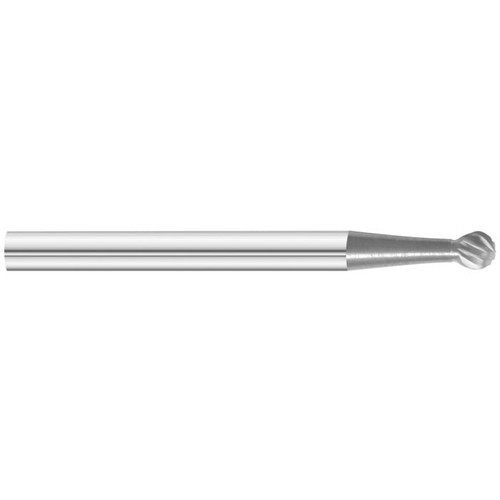 KnKut SD-42 Ball Shape Carbide Burr 1/8" x 1/8" x 1-1/2" OAL with 1/8" Shank
