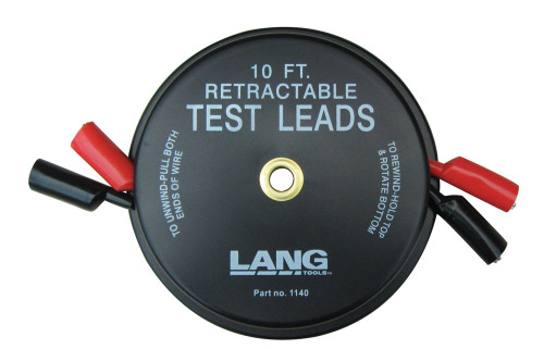 Retractable Test Leads - 2 Leads x 10 ft.