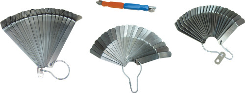 PG380 - MASTER FEELER GAUGE SET FOR HD TRUCK VALVE ADJUSTMENT - #3074 GENERIC, #3072 CUMMINS DIESEL, #3075 DETROIT DIESEL