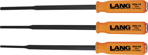 PG212 - Ensemble de 3 poinçons extra-longs avec poignée, diamètres 1/4 po, 5/16 po et 3/8 po