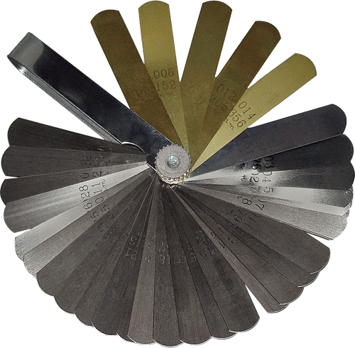 36-Blade Combination Standard and Brass Feeler Gauge