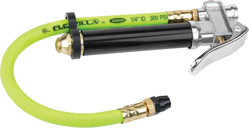 PG346 - TIRE INFLATOR WITH HEAVY DUTY GAUGE WITH 12" HOSE AND STRAIGHT CHUCK, 20-170 PSI