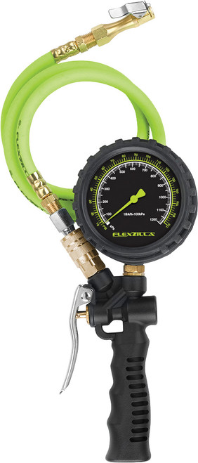 Flexzilla® Inflator Kit with 3' Quick Connect Hose, Lock-On Chuck