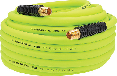 Flexzilla® Air Hose, 1/2" x 100', 1/2" MNPT Fittings