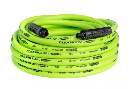 Flexzilla® Pro Air Hose, 3/8" x 50', with ColorConnex® Coupler and Plug, Type D, Red
