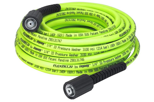 Flexzilla® Pressure Washer Hose, 1/4" x 50’, 3100PSI, M22 Fittings