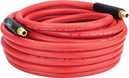 PG97 - WORKFORCE® AIR HOSE, 1/2" X 50', 3/8" FITTINGS, RUBBER