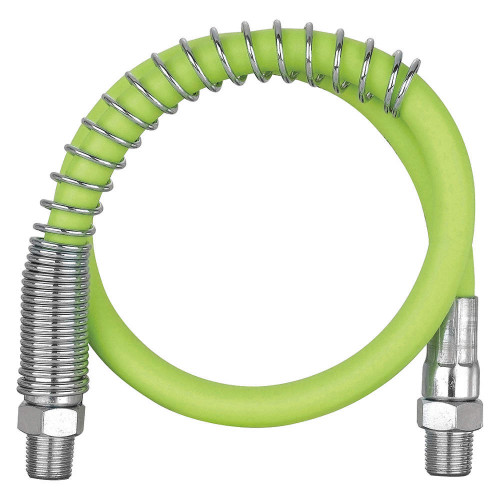 Flexzilla™ Grease Hose 1/8" x 18", 1/8" MNPT Ends, Spring Guard Flexzilla™ Grease Hose 1/8" x 18", 1/8" MNPT Ends, Spring Guard