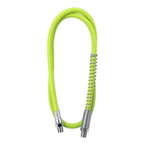 Flexiblezilla™ Graisse Tuyau 1/8 « x 36 », 1/8 » MNPT Extrémités, Garde de ressort