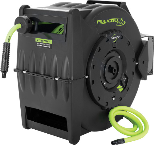 PG100 - FLEXZILLA® RETRACTABLE AIR HOSE REEL, 3/8" X 50'