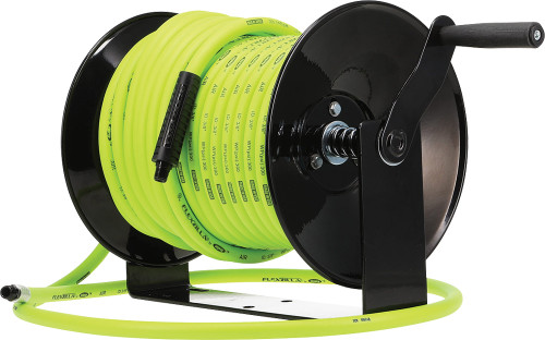 Bobine de tuyau d’air manuel Flexzilla®, face ouverte, fixe, robuste, 3/8 "x 100'