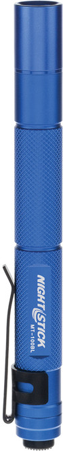 PG407  -  ALUMINUM NON-RECHARGEABLE MINI-TAC FLASHLIGHT - BLUE - 2 AAA BATTERIES