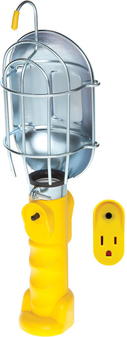 PG27 - INCANDESCENT TROUBLE LIGHT - 25' 16/3 METAL CAGE WITH TAP