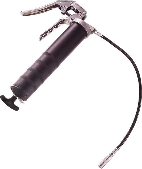 PG253 - PISTOLET À GRAISSE MANUEL GUARDIAN À POIGNÉE PISTOLET, AVEC TUYAU FLEXIBLE DE 18" ET COUPLEUR FLEXIBLES, CARTOUCHE DE 14 OZ/VOLUME