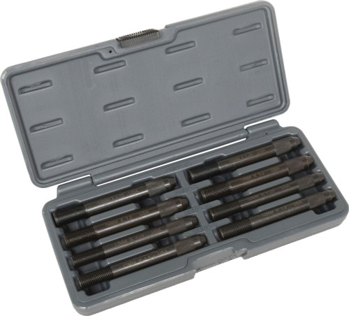 PG352 - ENSEMBLE MAÎTRE DE GOUPILLE PILOTE À GOUJONS DE ROUE DE 8 PIÈCES, INCLUANT 2 CHACUN DE : 12 MM X 1,25, 12 MM X 1,5, 14 MM X 1,25, 14 MM X 1,5