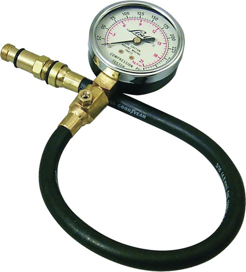PG374 - TESTEUR DE COMPRESSION POUR MOTEURS À ESSENCE, 0-300 PSI, ADAPTÉ AUX FILETAGES DE 14 MM ET 18 MM