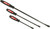 PG208 - 3-PC DOMINATOR® CURVED SCREWDRIVER PRY BAR SET, 12", 17", 25" (BLACK/RED) - 61355