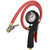 Analog Inflator Gauge with Ball Foot Air Chuck Clip