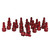 ColorFit Plugs, M-style Red, 1/4" NPT Female, Box of 20