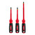 PG123  -  3-PC 1000V INSULATED SCREWDRIVER SET - ECX™: #1; PHILLIPS: #2; SLOTTED: 1/4"